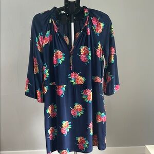 Shoshanna Navy Floral Dress